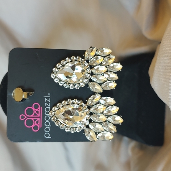 Paparazzi Large Crystal Chandelier Style Earrings